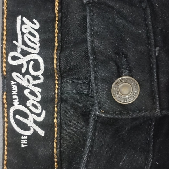 Old Navy Rock Star Low Rise Skinny Black Jeans - Picture 3 of 5